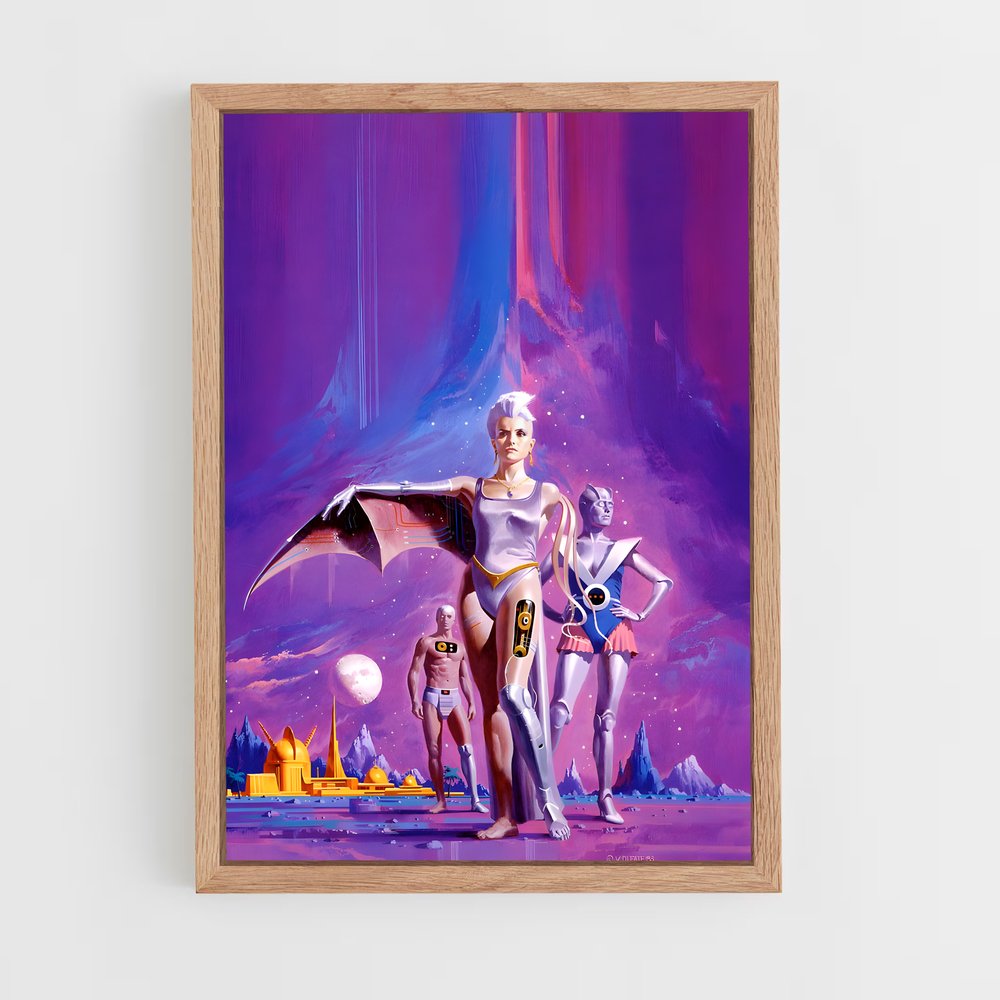 Poster Amour CosmiK – affiche Espace rétro (vue 4)